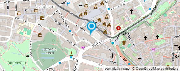 מפת הגעה אל משטרת ישראל- מרחב ציון(ירושלים)