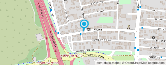 מפת הגעה אל משטרת ישראל- נקודה אור עקיבא