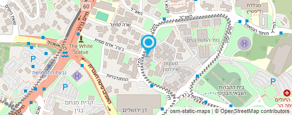 מפת הגעה אל משטרת ישראל-נקודה ירושלים