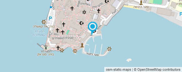 מפת הגעה אל משטרת ישראל -נקודה עכו