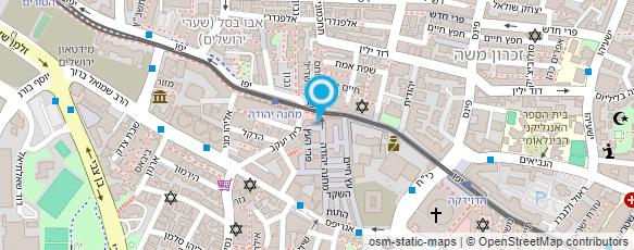 מפת הגעה אל משטרת ישראל-נקודה ירושלים(מחנה יהודה)