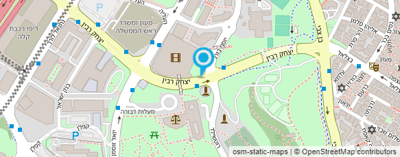 מפת הגעה אל משטרת ישראל-נקודה קרית הלאום(ירושלים)