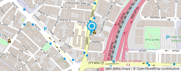 מפת הגעה אל משטרת ישראל-תחנה שר"ת (תל אביב)