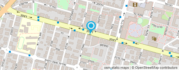 מפת הגעה אל עו"ד פרץ יצחק