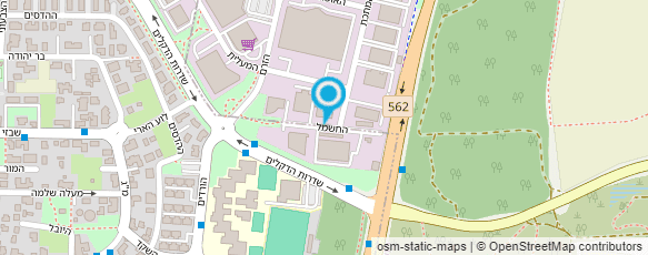 מפת הגעה אל אלונה שחק - פילאטיס