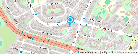 מפת הגעה אל דואר ישראל-מסירת דואר