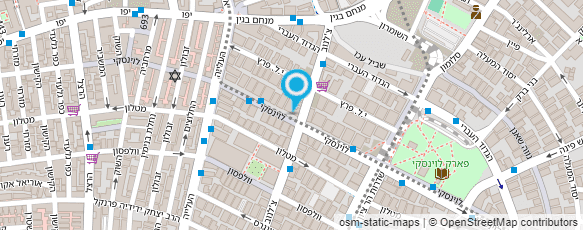 מפת הגעה אל מכבסת לוינסקי