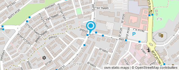 מפת הגעה אל דואר ישראל-מסירת דואר מפת הגעה אל דואר ישראל-מסירת דואר