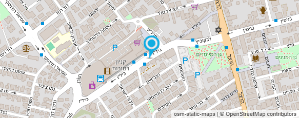 מפת הגעה אל מוניות פארק המדע בילו רחובות