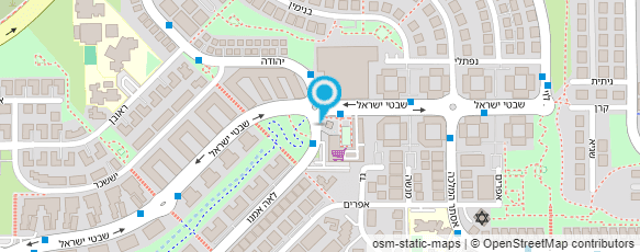 מפת הגעה אל דואר ישראל-מסירת דואר