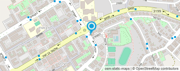 מפת הגעה אל דואר ישראל-מסירת דואר