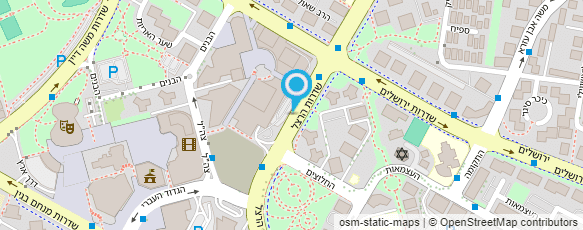 מפת הגעה אל דואר ישראל-מסירת דואר