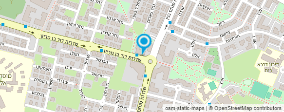 מפת הגעה אל דואר ישראל-מסירת דואר מפת הגעה אל דואר ישראל-מסירת דואר