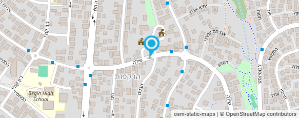 מפת הגעה אל דואר ישראל-מסירת דואר