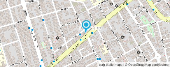 מפת הגעה אל דואר ישראל -מסירת דואר