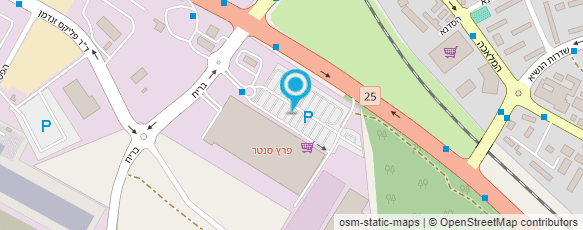 מפת הגעה אל פיצה האט - קניון פרץ סנטר דימונה