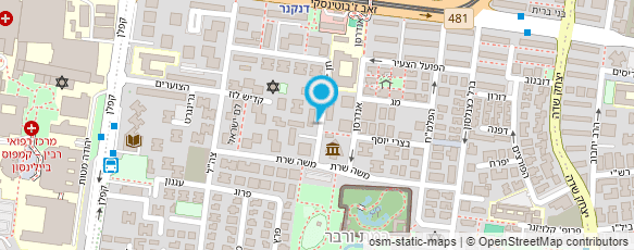 מפת הגעה אל דואר ישראל-מסירת דואר