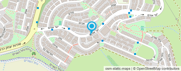 מפת הגעה אל דואר ישראל-מסירת דואר