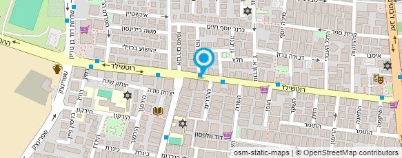 מפת הגעה אל דואר ישראל-מסירת דואר