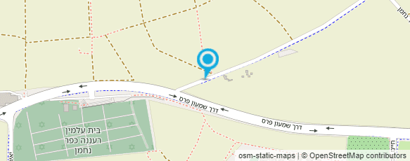 מפת הגעה אל משתלת דרך החקלאים