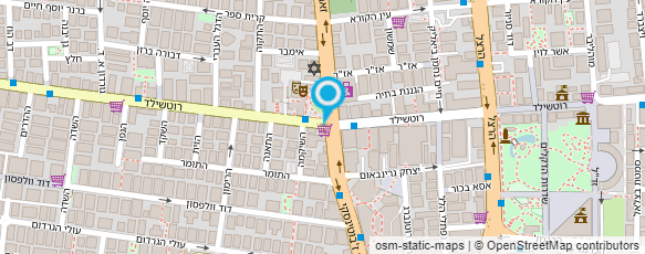 מפת הגעה אל דואר ישראל