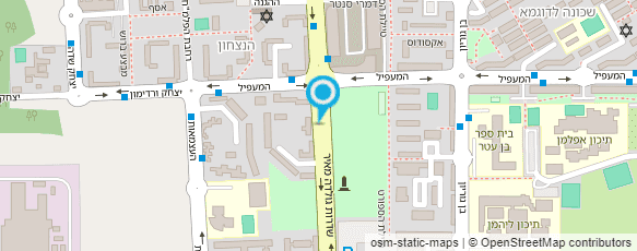 מפת הגעה אל דואר ישראל-מסירת דואר