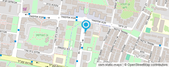 מפת הגעה אל עו"ד טבצ'ניק אביטל