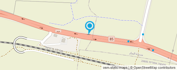 מפת הגעה אל גני הדקל