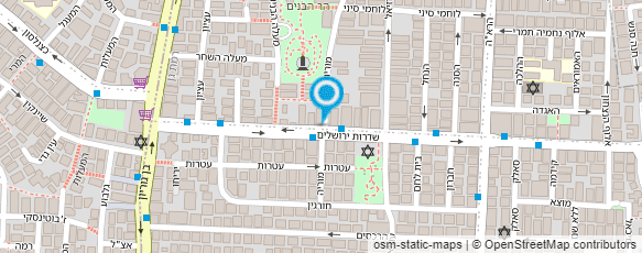 מפת הגעה אל דואר ישראל