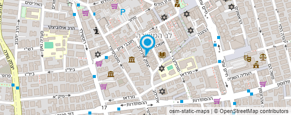 מפת הגעה אל דואר ישראל