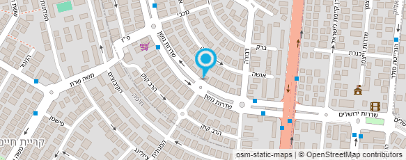 מפת הגעה אל חן כרמי- פיזיותרפיסט