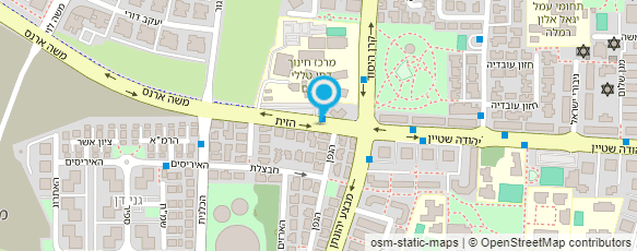 מפת הגעה אל ערבה בי"ס לאומנויות המחול