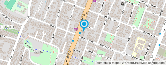 מפת הגעה אל פיצה בריבוע רמת השרון