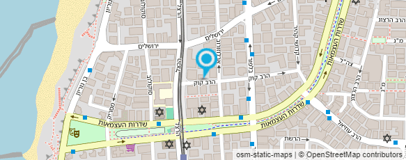 מפת הגעה אל נתנאל מאמן כושר