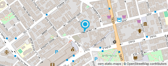 מפת הגעה אל עו"ד מיכאל לוי אהוד