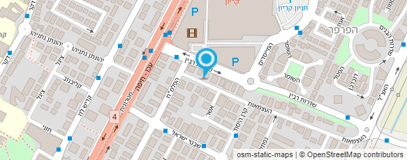 מפת הגעה אל רותם ניזרי מאפרת מקצועית