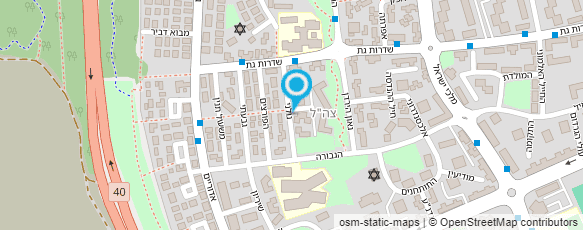 מפת הגעה אל שירותי דוידוב