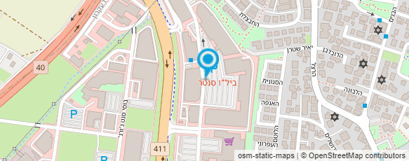 מפת הגעה אל פיצה האט בילו סנטר