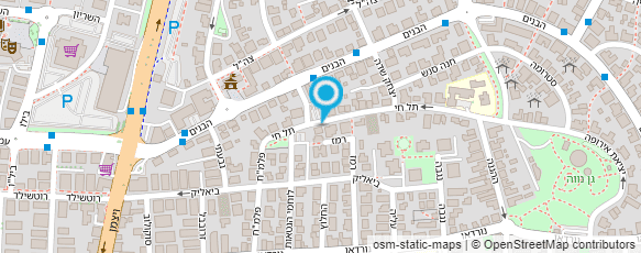 מפת הגעה אל בית ספר להתעמלות אוסנת פידל