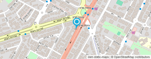 מפת הגעה אל נתנאל קעקועים Netanel Tattoo