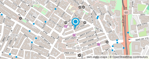 מפת הגעה אל נורה חן מדריכה באמצעות יצירה והבעה