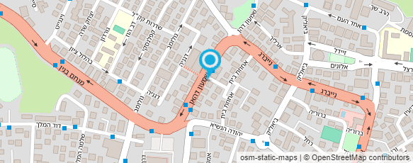 מפת הגעה אל שניר מועלם - עיצוב שיער