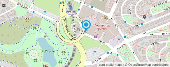 מפת הגעה אל מכבי שירותי בריאות- מנהלת מחוז ירושלים