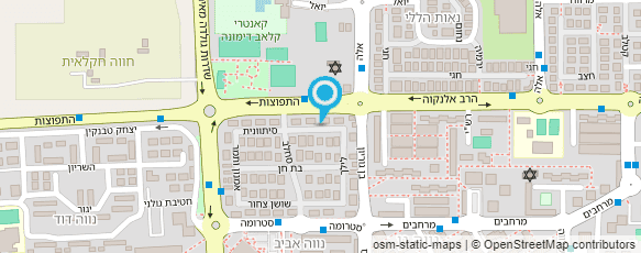 מפת הגעה אל נוי כהן - מאפרת מקצועית