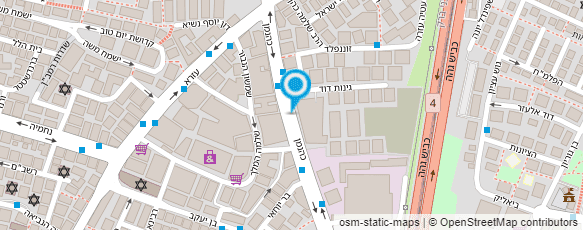 מפת הגעה אל יעל כהן מאפרת מקצועית