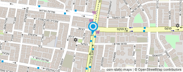 מפת הגעה אל הילה נחמדי מורה פרטית