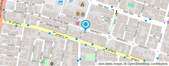 מפת הגעה אל עו"ד יואש גיל