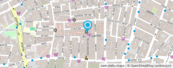 מפת הגעה אל דומינו'ס פיצה