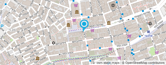 מפת הגעה אל הפיצה של מיכאלה