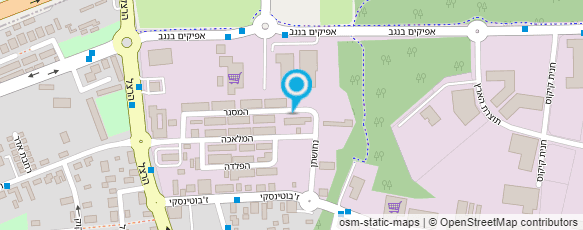 מפת הגעה אל המוסך של ישראל גבאי